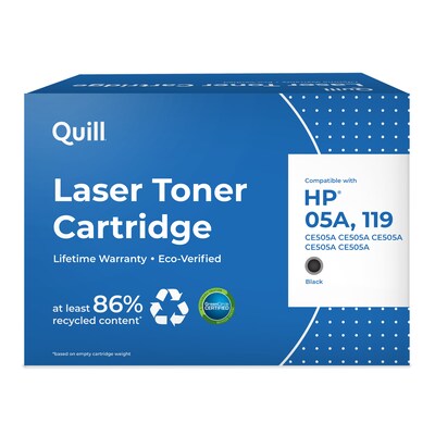 Quill Brand® Remanufactured Black Standard Yield Toner Cartridge Replacement for HP 05A (CE505A), 5/Pack (Lifetime Warranty)