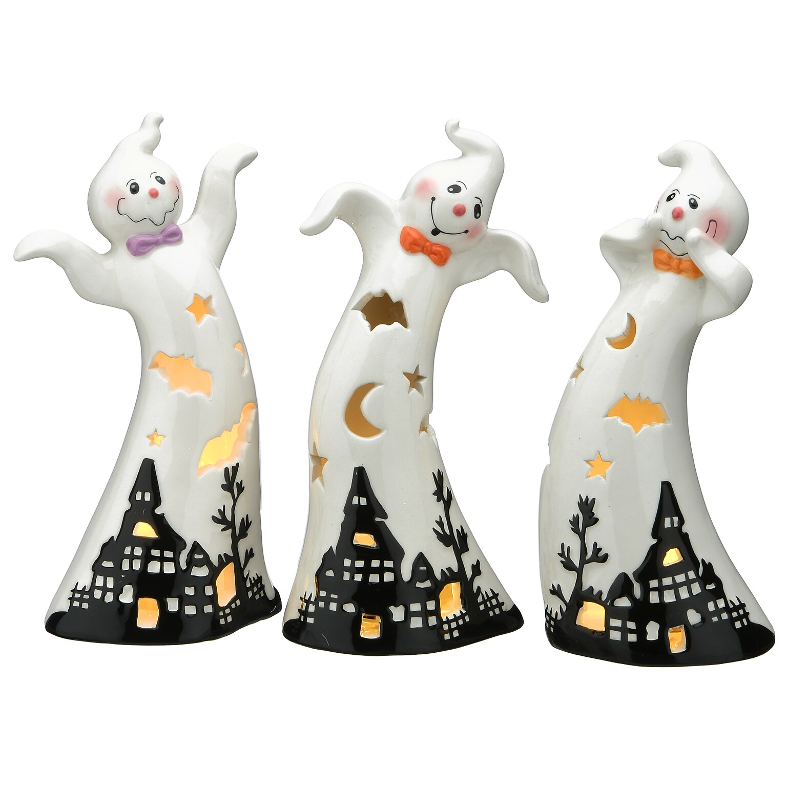 National Tree Company Set of Three Halloween Ghosts (PG11-46C04730)