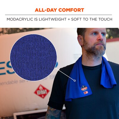 Chill-Its 6606FR Cooling Fire Resistant Towel, Blue (12437)