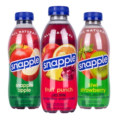 Snapple Juice Drink Variety Pack, 20 oz., 24/Pack (220-00813)