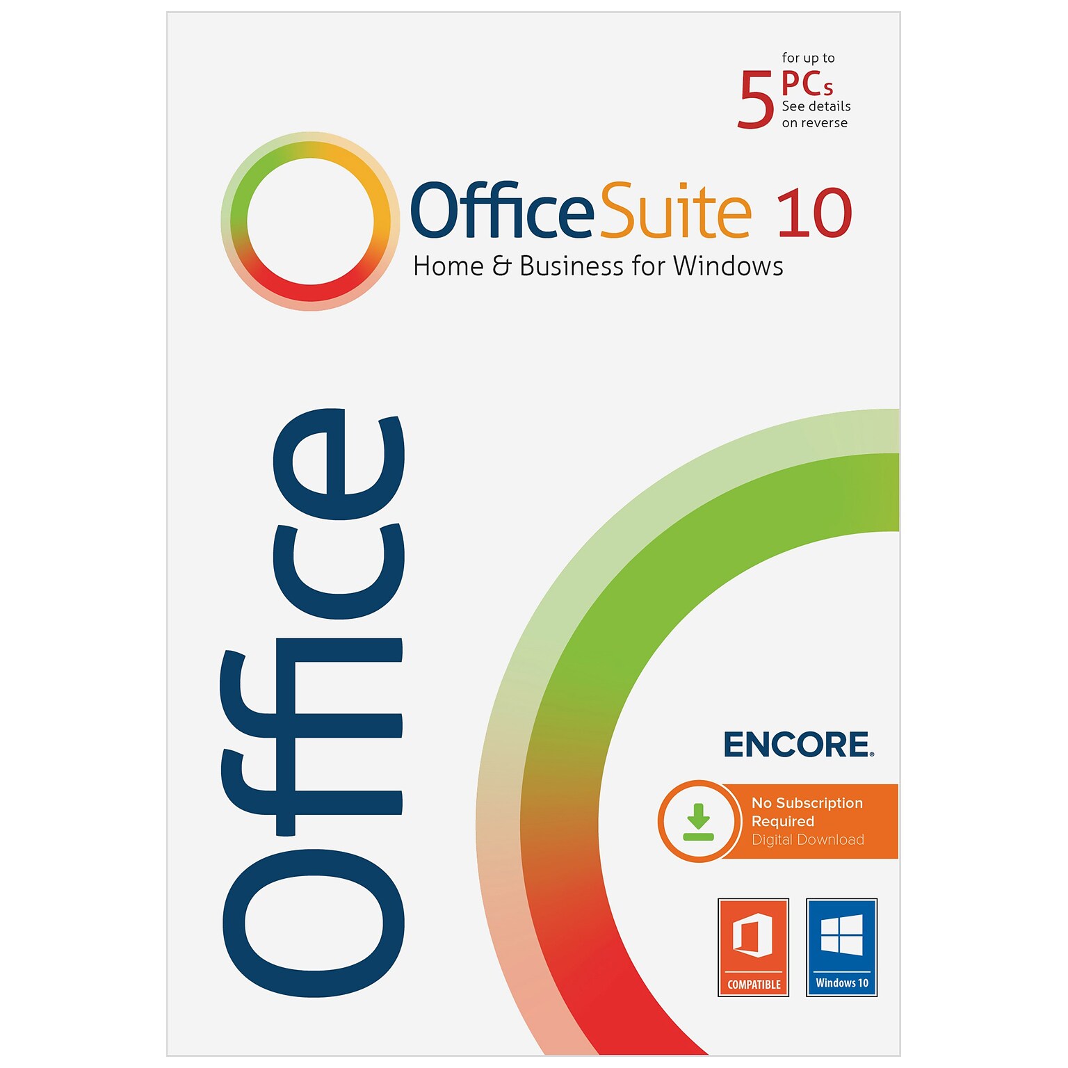 Encore Office Suite 10 for 5 Users, Windows, Digital Download (45935)