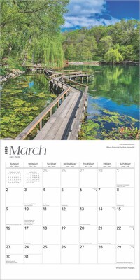 2025 BrownTrout Wisconsin Places 12" x 12" Monthly  Wall Calendar (9781975483081)
