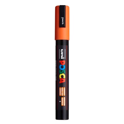 POSCA PC-5M Water Based Paint Marker, Medium Bullet Tip, Orange, 3/Pack (UBCPC5MORANGE-3)