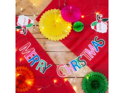Pukka Party Merry Christmas Stitched Garland, Multicolor (PTY532)