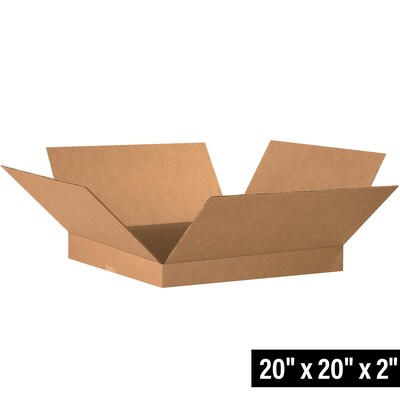 20 x 20 x 2 Shipping Boxes, 32 ECT, 20/Bundle (20202)