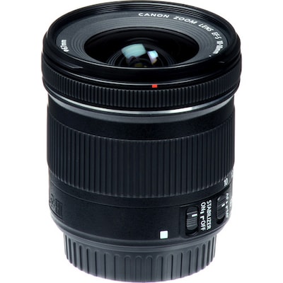 Canon EF-S 10-18mm f/4.5-5.6 IS STM Lens, Black (9519B002)