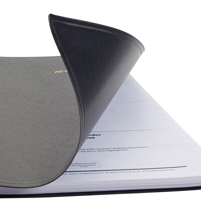 2026 AT-A-GLANCE 8.5" x 11" Daily Appointment Book, Faux Leather Cover, Black (70-214-05-26)