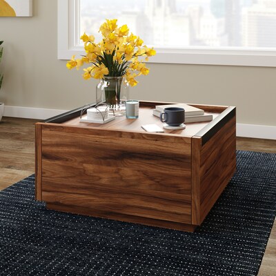 Sauder Manhattan Gate 31"W x 31"D Coffee Table, Blaze Acacia (430359)