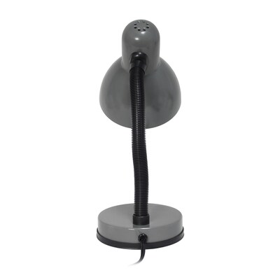 Simple Designs Basic LED Desk Lamp, 14.25", Gray (LD1003-GRY)