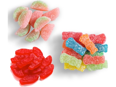 Mondelez International Sour Patch Kids & Swedish Fish Mini Halloween Candies Variety Pack, 2.27 lbs., 80 Bags/Pack