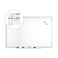 TRU RED™ Magnetic Steel Dry Erase Board, Satin Frame, 3' x 2' (TR61169)