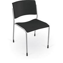 MooreCo Akt 4-Leg Student Chair, Black (56579-GL-BLACK)