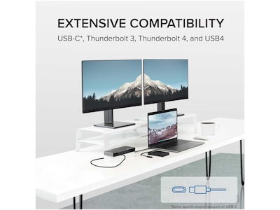 Plugable Thunderbolt 3 and USB-C Dual Display Docking Station (TBT3-UDC3)