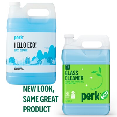 Perk Eco Glass Cleaner Refill, Ready To Use, 1 Gallon (PK611001-A)
