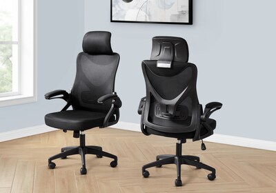 Monarch Specialties Inc. Mesh Swivel Computer and Desk Chair, Black (I 7334)