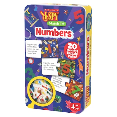 Scholastic 20-Piece I Spy Match It! Numbers (LJI301142)