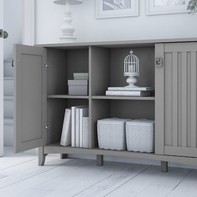 Bush Furniture Salinas Entryway Storage Set with Hall Tree, Shoe Bench and Accent Cabinet, Cape Cod Gray (SAL008CG)