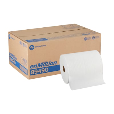 enMotion Hardwound Paper Towels, 1-ply, 800 ft./Roll, 6 Rolls/Carton (89490)