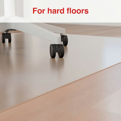 Quill Brand® Hard Floor Chair Mat, 46" x 60'', Crystal Clear (20230-CC)
