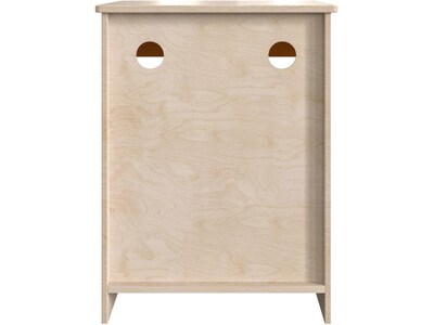 Flash Furniture Bright Beginnings Kids' 2-Shelf Kitchen Cabinet, Brown/Orange (MK-ME03539-GG)