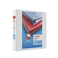 Staples Heavy Duty 1 1/2 3-Ring View Binder, D-Ring, White (ST56263-CC)