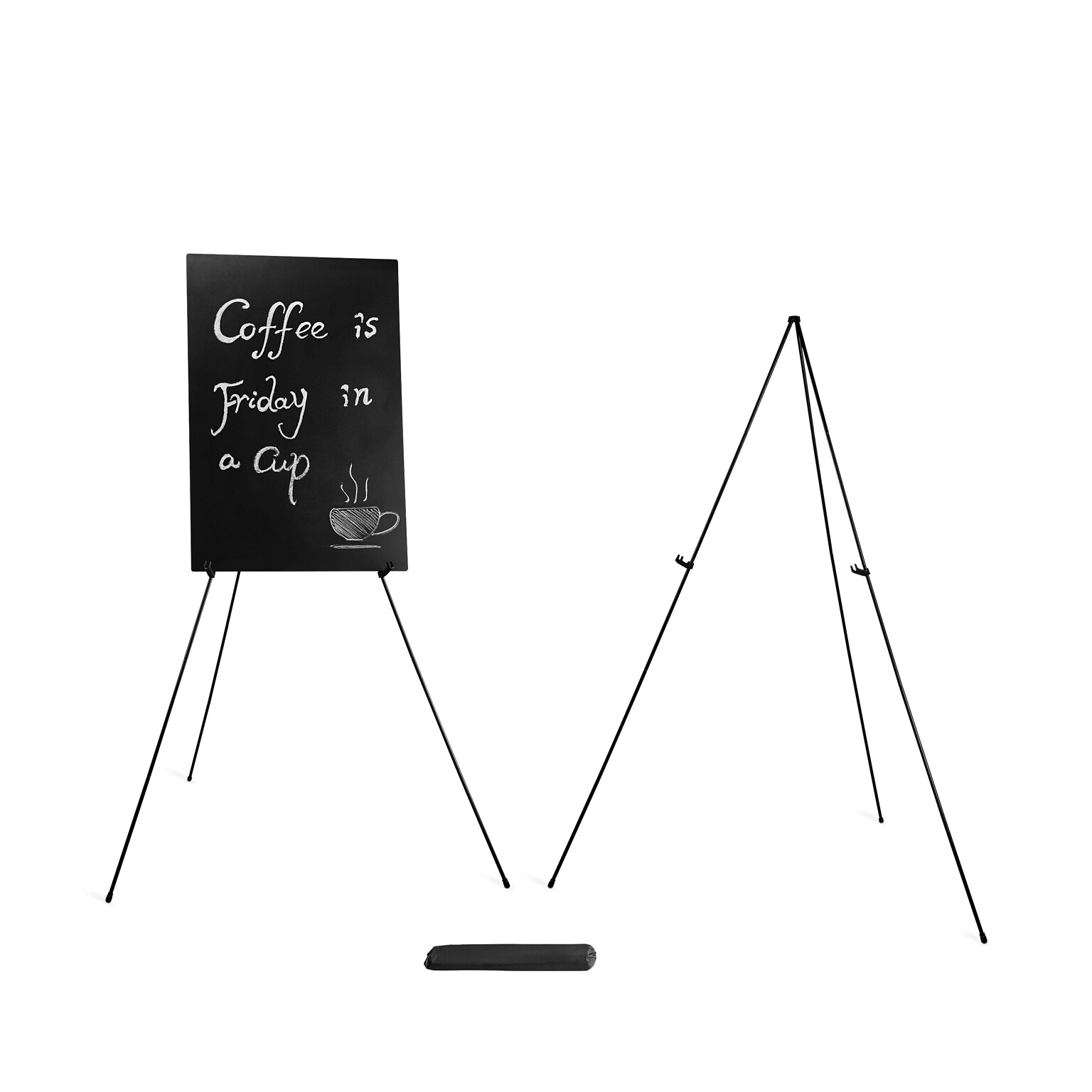 Quill Brand® Display Easel, 58, Black Metal (28218US/50446US)