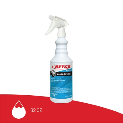 Betco Ocean Breeze RTU Deodorizer, Fresh, 32 oz., 12/Carton (BET2351200)