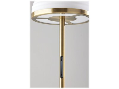 Adesso Juliana 58" Antique Brass Floor Lamp with Dome Shade (5188-21)