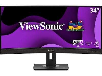 UPC 766907018592 product image for ViewSonic 34 Curved 100 Hz LED Monitor, Black (VG3456C) | Quill | upcitemdb.com