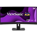 ViewSonic 34 Curved 100 Hz LED Monitor, Black (VG3456C)