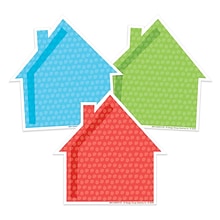 Eureka A Teachable Town Assorted Houses Paper Cut-Outs, 36 Per Pack, 6 Packs (EU-841560-6)