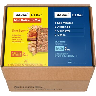 RXBAR Protein Bar Variety Pack, 48/Carton (KEE00745)