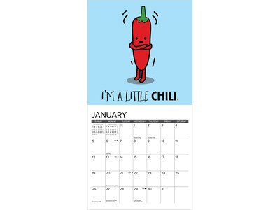 2025 Willow Creek Pun Intended 7" x 7" Monthly Wall Calendar (45930)