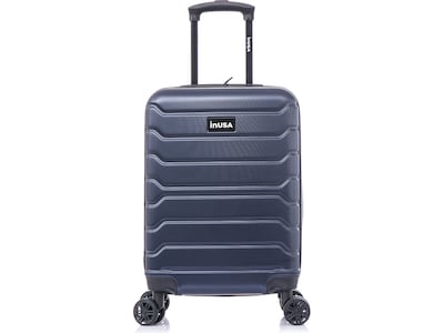 InUSA Trend Polycarbonate/ABS Carry-On Suitcase, Blue (IUTRE00S-BLU)