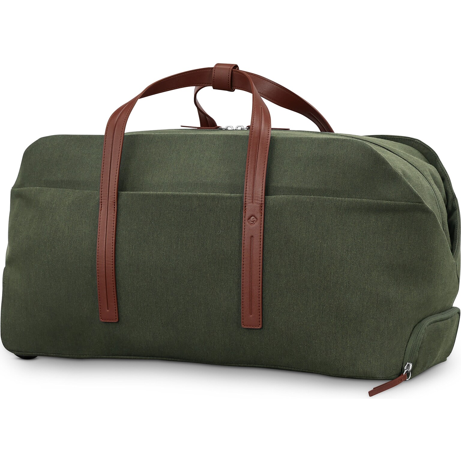 Samsonite Virtuosa 11.5 Polyester Telescoping Weekender Duffel with Wheels, Pine Green (149198-1693)