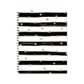 2023 Willow Creek Black and Gold Stripe 6.5 x 8.5 Weekly Planner, Multicolor (30912)