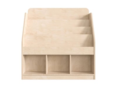 Flash Furniture Bright Beginnings 3-Section Modular Bookstand with Storage, 36 x 34.75, Brown (MKK
