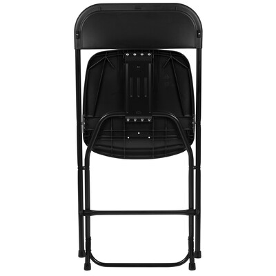 Flash Furniture Plastic Folding Chair, Black, Set of 6 (6LEL3BLACK)