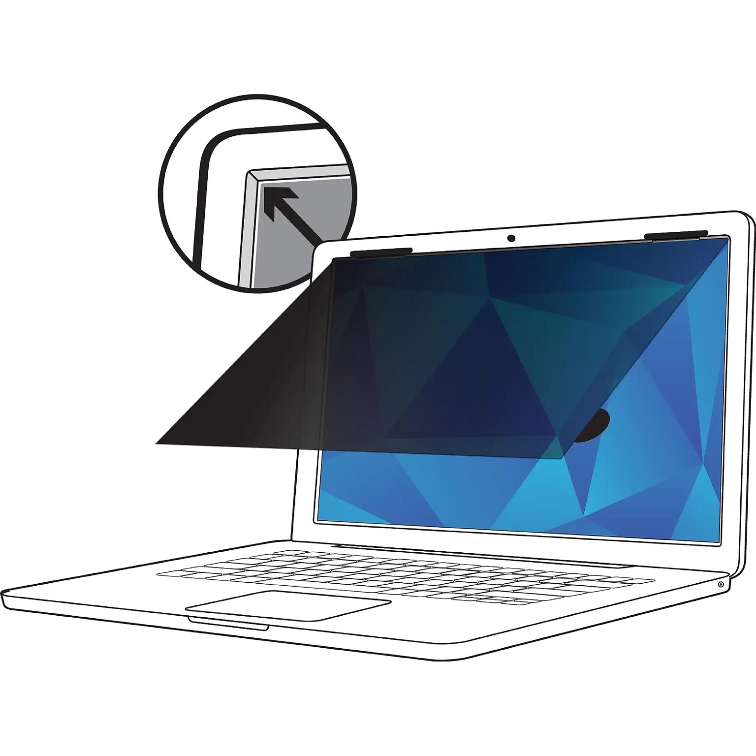 3M Privacy Filter for 14.1 Standard Laptop with COMPLY Attachment System, 4:3 Aspect Ratio (PF141C3B)