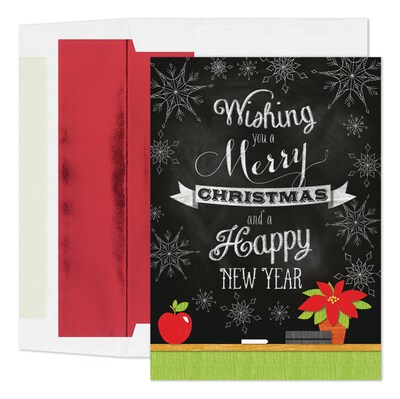 Custom A Holiday Education Cards, with Envelopes, 5 5/8  x 7 7/8 Holiday Card, 25 Cards per Set