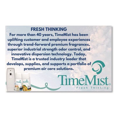 TimeMist Automatic Aerosol Air System Refill, Dutch Apple and Spice, 12/Carton (TMS1042818)