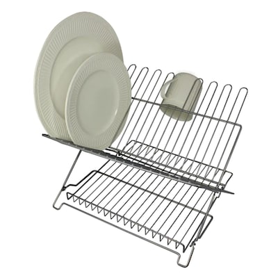 Better Houseware Jr. Coated Steel Dish Rack, Metallic (BTH14835)