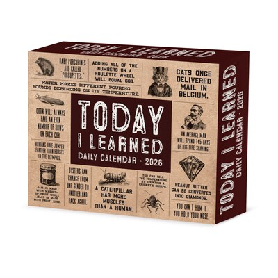 2026 Willow Creek Today I Learned 6.2" x 5.4" Day-to-Day Calendar (54451)
