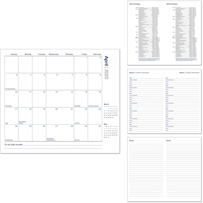 Custom Dental Wave Monthly Pocket Calendar & Vinyl