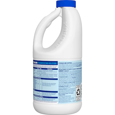Clorox Antibacterial Disinfecting Bleach, HE Compatible, 43 fl. Oz. (32260)