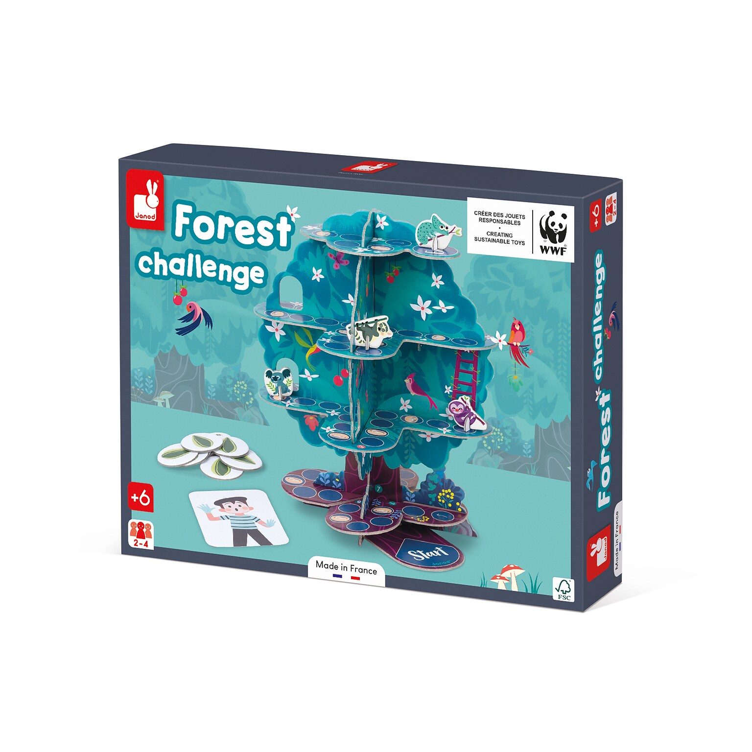 Janod WWF Tree of Life Forest Racing Game (JND08639)