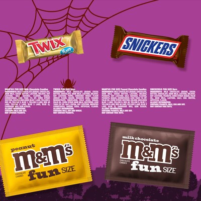 Mars Halloween Fun Size Milk Chocolate Variety Candy Pack,  30.94 oz., 55 Pieces (461979)