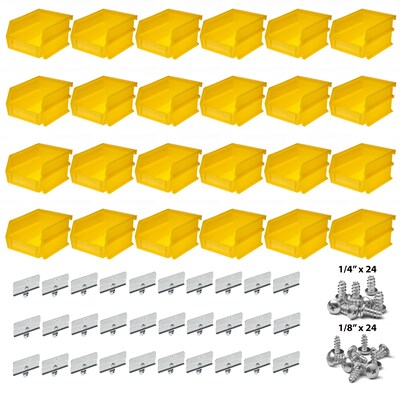 LocBin BK-210 5L x 4W Bin Kit 24 CT, Yellow
