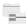 TOPS Self Seal Security Tinted Double Window Envelope, 5 5/8 x 9 1/2, White, 100/Pack (7535PS100)
