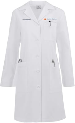 WOMENS FIVE POCKET FULL LENGTH LAB COAT